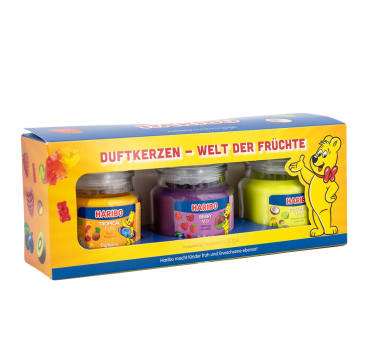 SET DE 3 VELAS FRUIT POWER